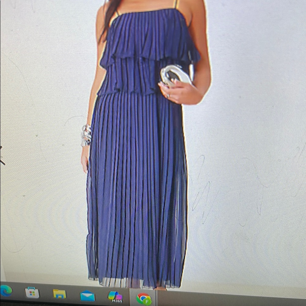 VILA Women's Blue Maxi Dress